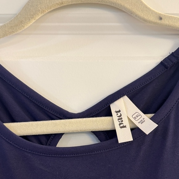 Navy Blue Sleeveless Dress with Pockets - Picture 2 of 9